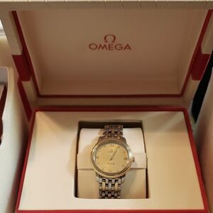 Omega Ladies De Ville Silver and Gold Luxury Watch